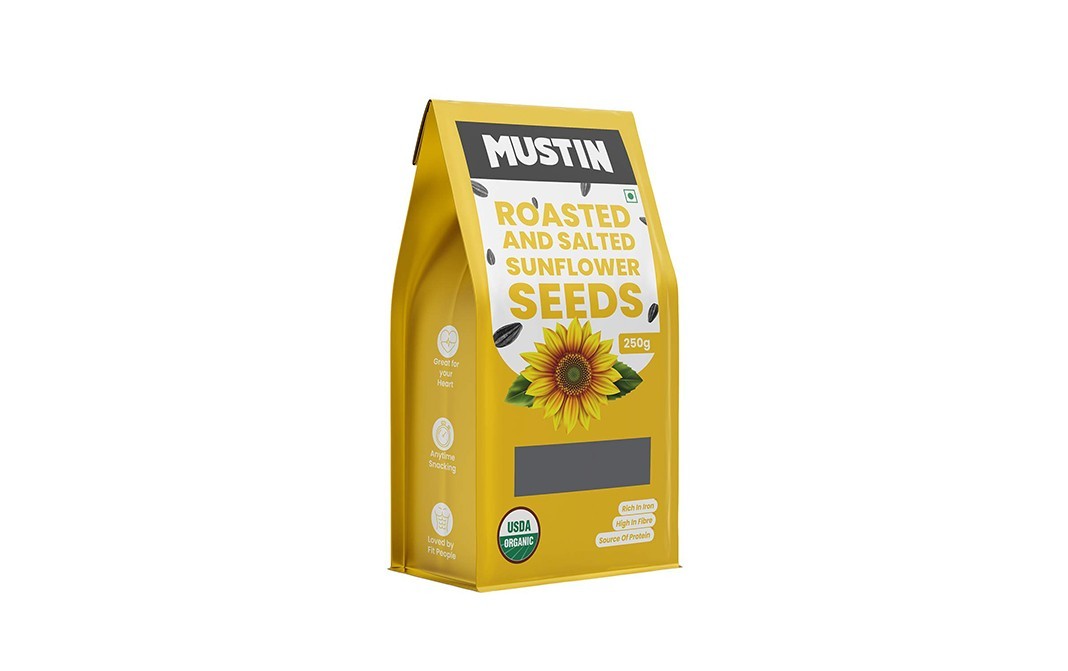 Mustin Roasted And Salted Sunflower Seeds   Pack  250 grams